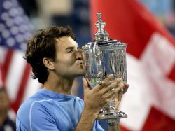 Roger Federer US Open Trophy